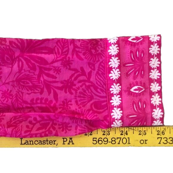 Lilly Pulitzer Kiran Button Down Top Womens Sz L Western Glam Pink White NEW - Picture 14 of 16